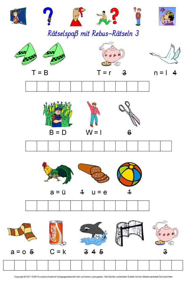 Rebus-Rätsel 3 - Medienwerkstatt-Wissen © 2006-2017 Medienwerkstatt