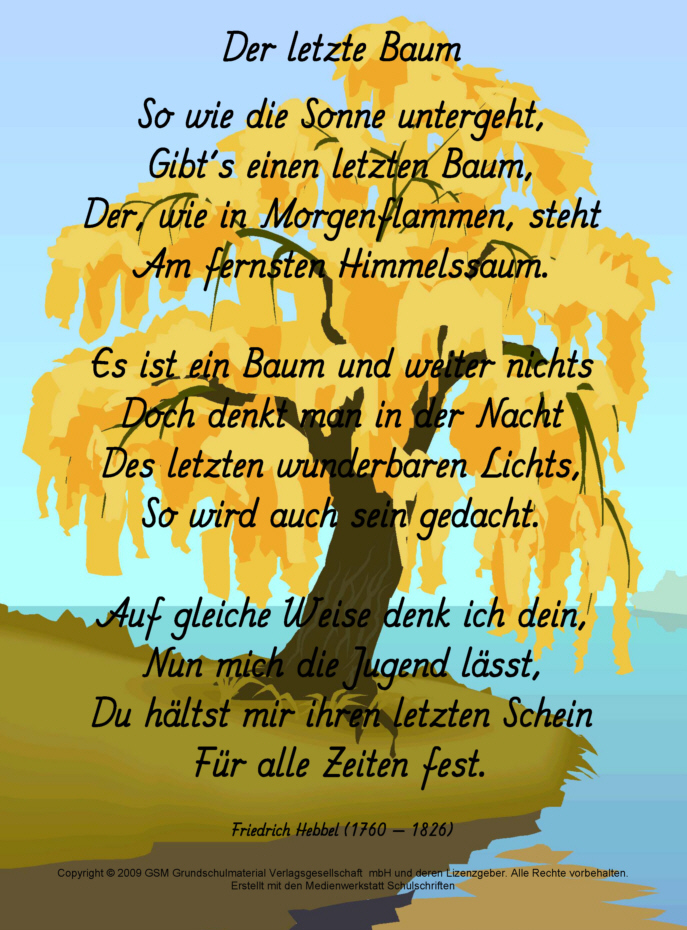 Gedicht Baum Lustig