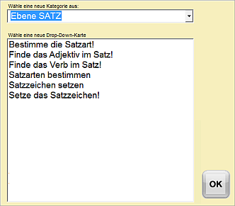 Drop-Down-Karte Liste 1 Drop-Down-Karte Liste 1
