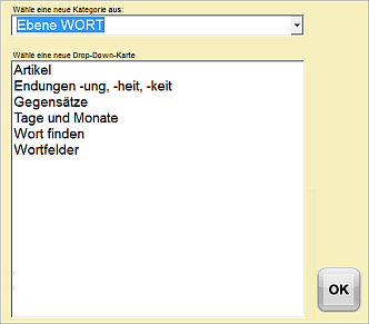 Drop-Down-Karte Liste 2 Drop-Down-Karte Liste 2