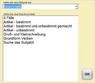 Drop-Down-Karte Liste 3 Drop-Down-Karte Liste 3