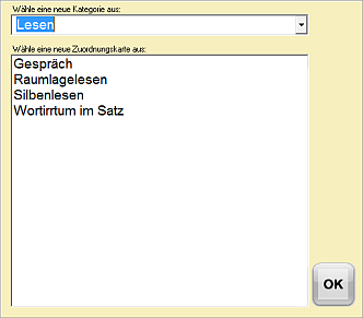 Zuordnungskarte Liste 4 Zuordnungskarte Liste 4