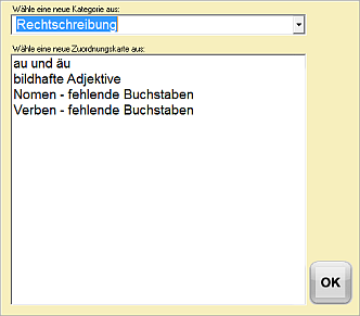 Zuordnungskarte Liste 5 Zuordnungskarte Liste 5