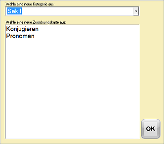 Zuordnungskarte Liste 6 Zuordnungskarte Liste 6