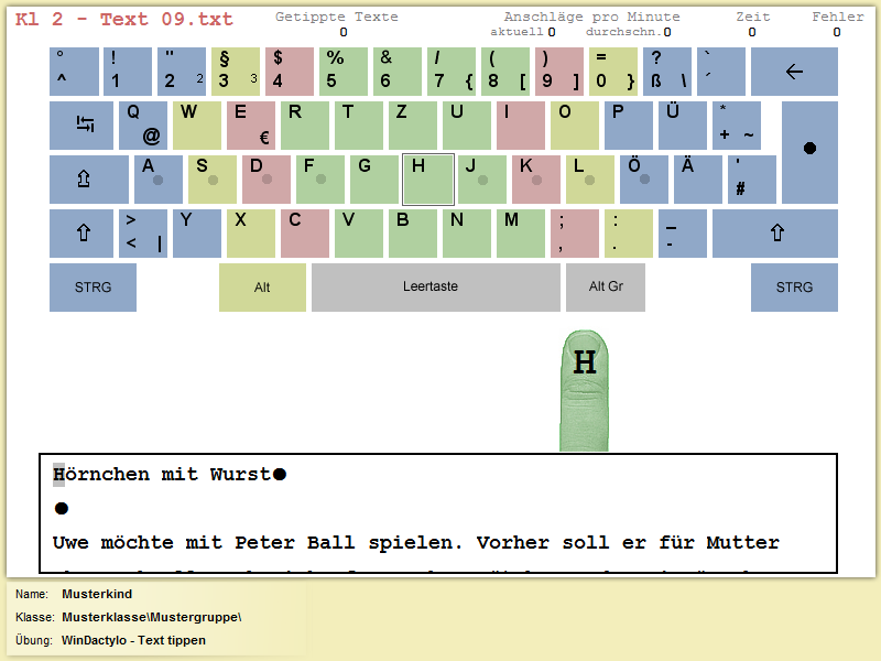 Win-Dactylo-Text tippen Win-Dactylo-Text tippen