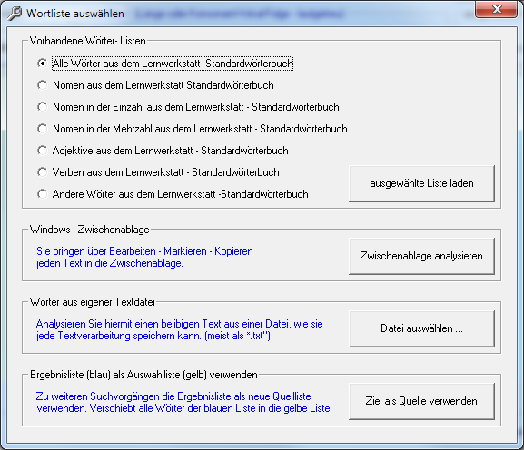 Wortliste-auswaehlen Wortliste-auswaehlen