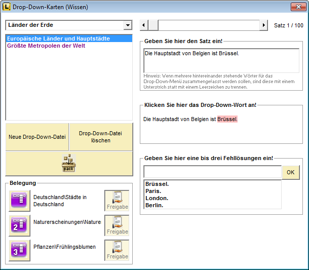 AW-Drop-Down-Karten