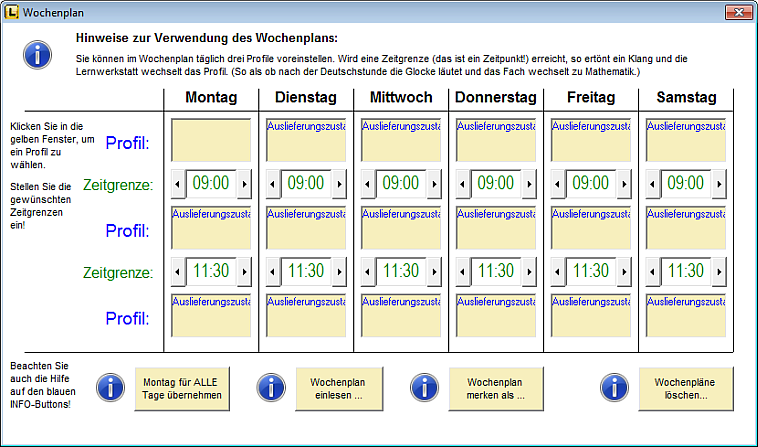 Wochenplan-B Wochenplan-B