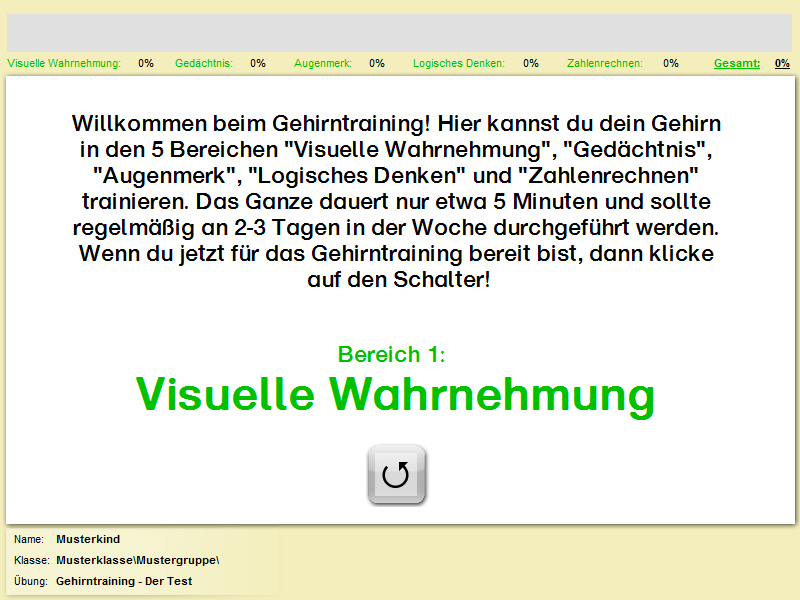 Gehirntraining-Test