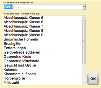 M-Aufgaben-Karten Liste 3 M-Aufgaben-Karten Liste 3