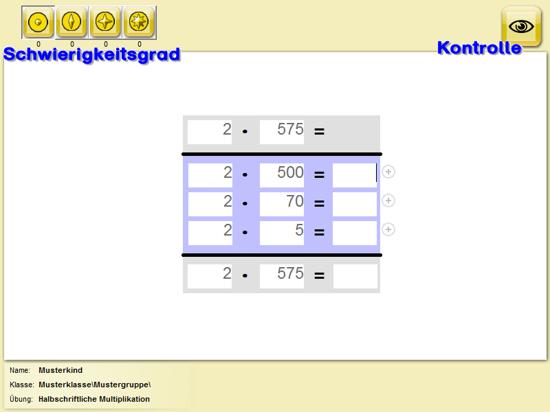 M-Halbschriftliche Multiplikation M-Halbschriftliche Multiplikation