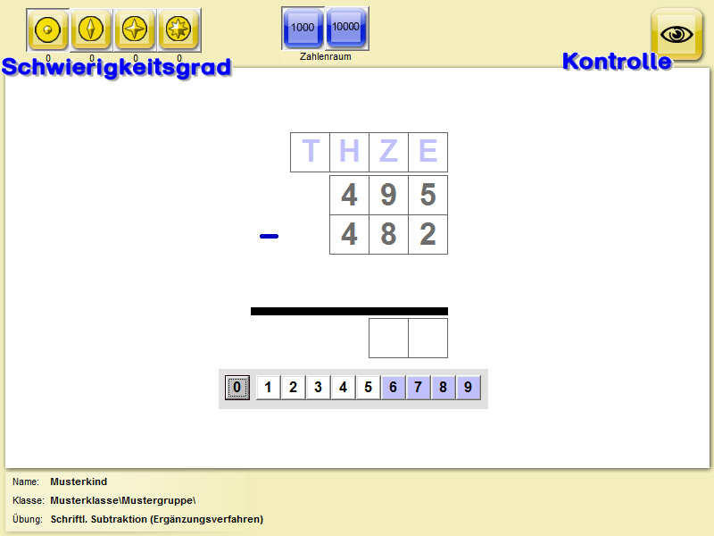 M-Schriftliche Subtraktion M-Schriftliche Subtraktion