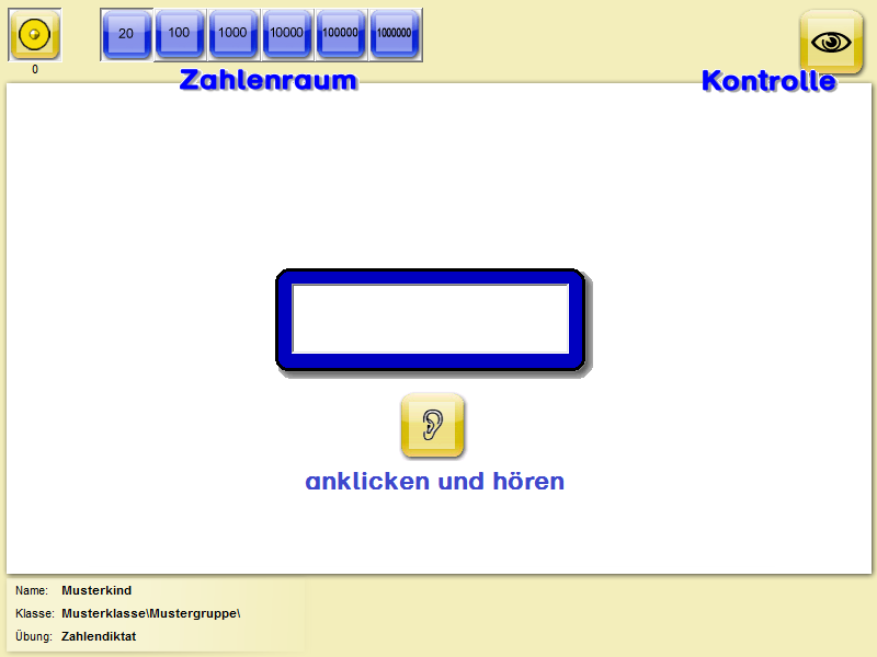M-Zahlendiktat