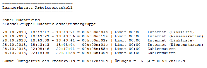 Protokoll-Ausdruck Protokoll-Ausdruck