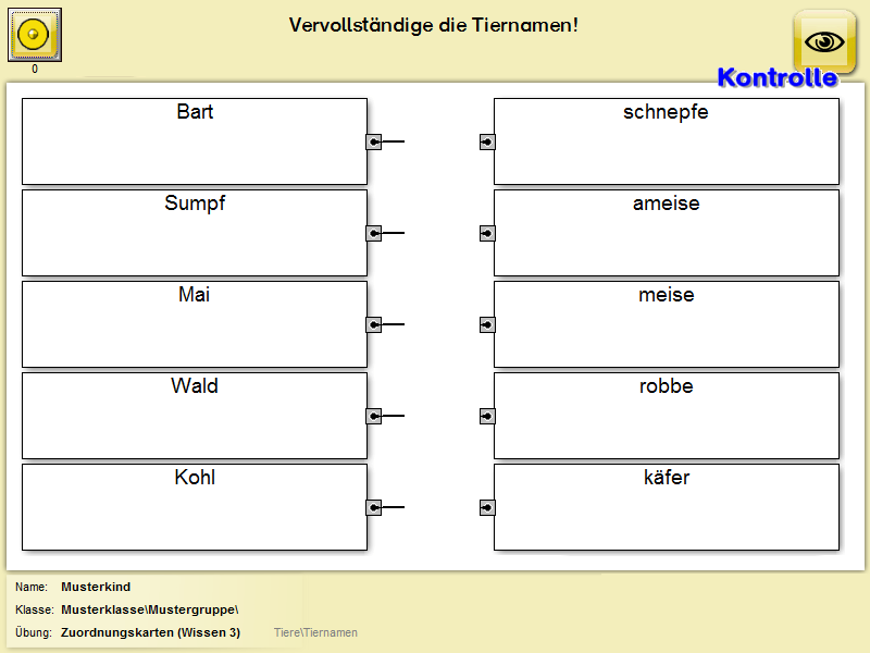 Zuordnungskarten-Wissen 3 Zuordnungskarten-Wissen 3
