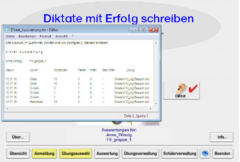 Diktatauswertung