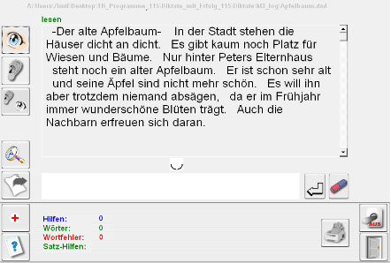 Diktatvorbereitung