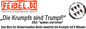 Feibel.de: Die Krumpfs sind Trumpf! Das Büro für Kindermedien Berlin bewertet die Krumpfs mit 6 Mäusen!