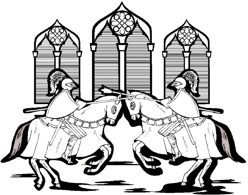 ritterturnier malvorlage Coloring and Malvorlagan