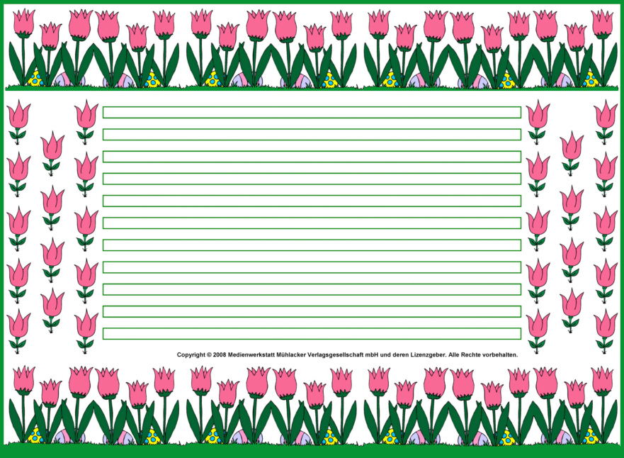  Schmuckblatt - Tulpen 1 - Medienwerkstatt-Wissen © 2006-2025 