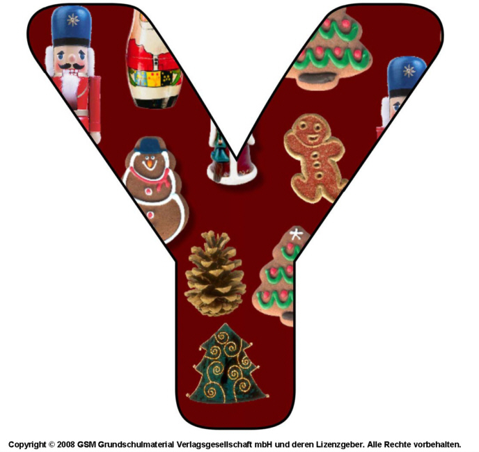 Advents-Deko-Buchstabe Y - Medienwerkstatt-Wissen © 2006-2017