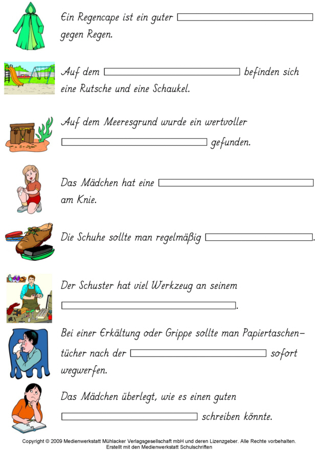 Wörter mit tz zuordnen 3 - Medienwerkstatt-Wissen © 2006-2024