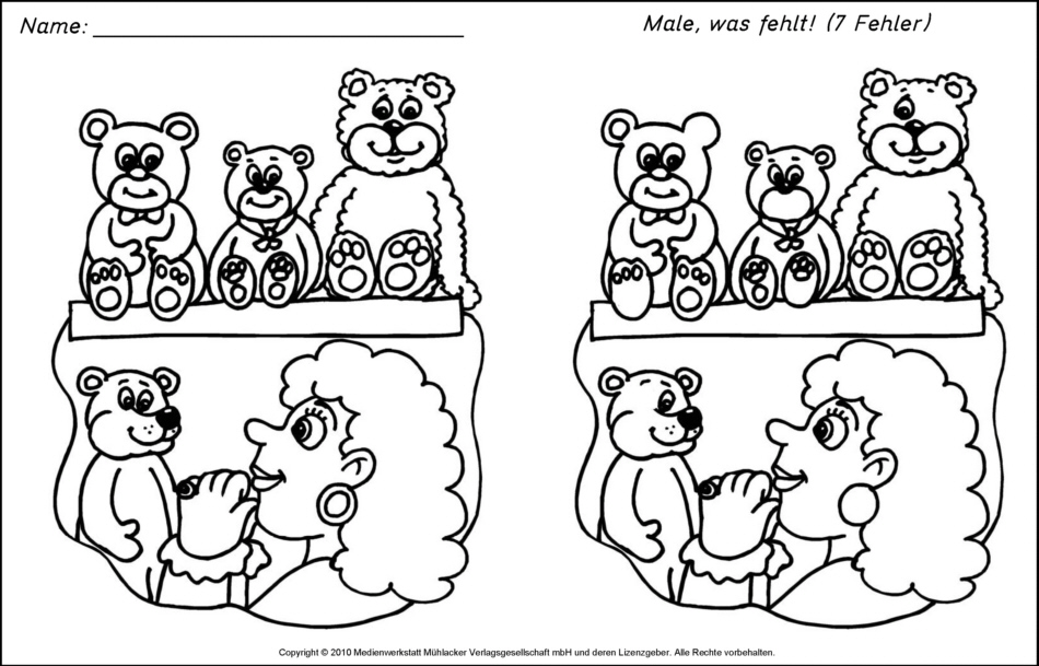 Teddybär - Fehlersuche 6 - Medienwerkstatt-Wissen © 2006-2017