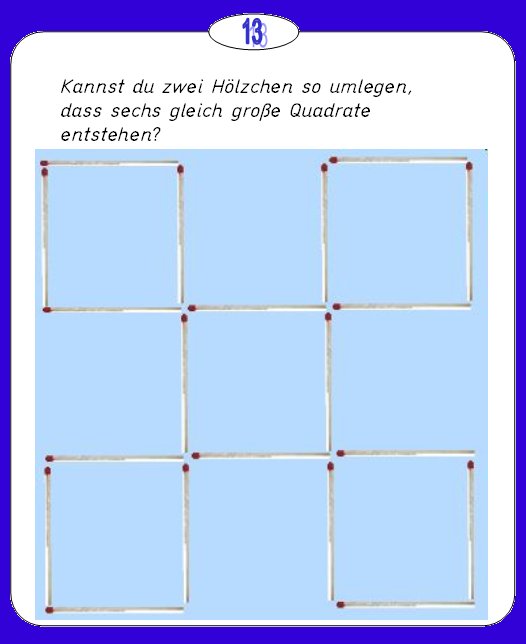 Streichholzknobeleien 13 - Medienwerkstatt-Wissen © 2006-2023 ...