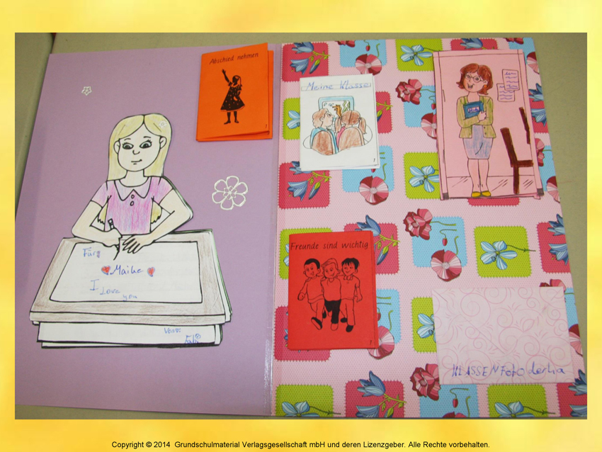 Beispiele für ein Lapbook über die Grundschulzeit 2 - Medienwerkstatt