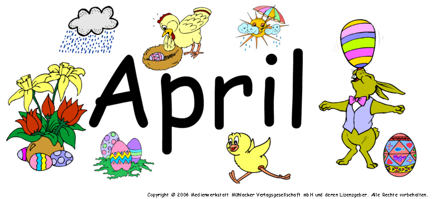 Monatsschild für den April - Medienwerkstatt-Wissen © 2006-2024