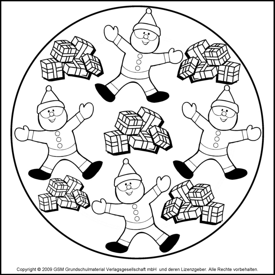 Weihnachts-Mandala: Entspannen, Kreativ Werden und die Festtage Genießen – Ausmalbilder Kostenlos!