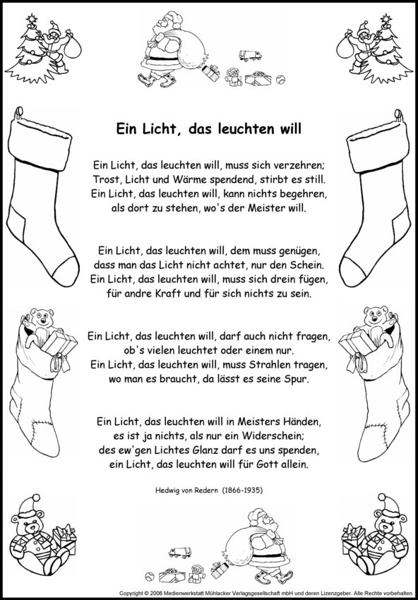 Ein Licht, das leuchten will (Redern)