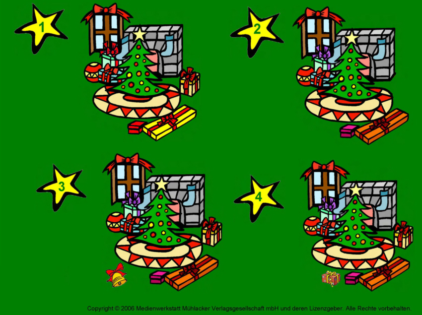 Weihnachts Bilderrätsel: Zeichnen lernen mit weihnachtlichen Rätseln